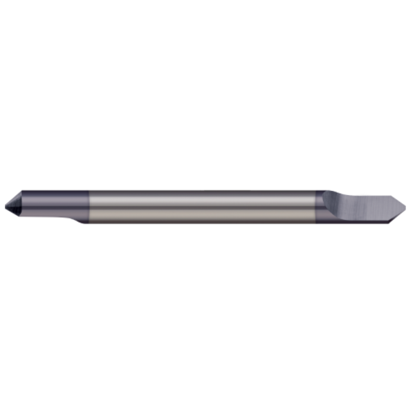 Micro 100 Engraving Cutter, Tipped Off, Double Ended, 0.1875" (3/16) Shank dia, Split Length: 3/8" RSC-187-2X